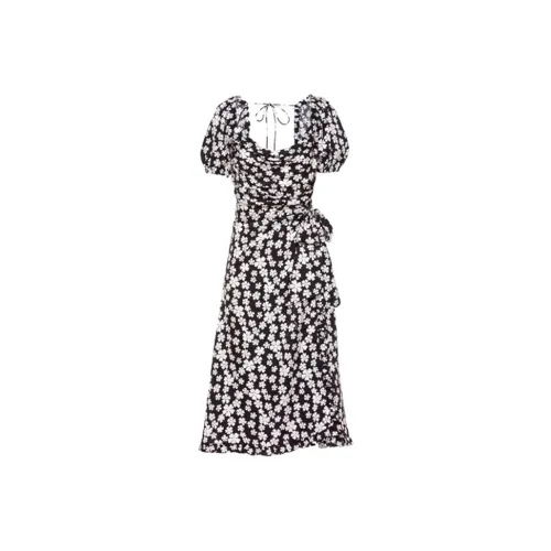 MIU MIU Short-Sleeved Raffiaes Women's Black