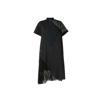 Sacai Short-Sleeved Dresses Women's Black