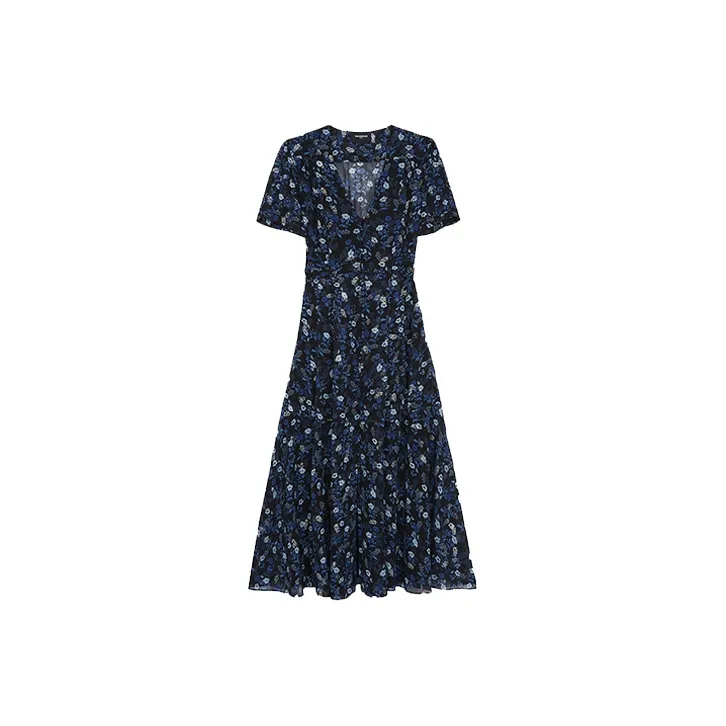 THE KOOPLES Short-Sleeved Dresses Women's Blue-0