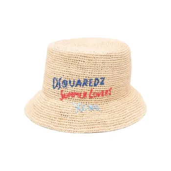 DSQUARED 2 Raffia Bucket Hat