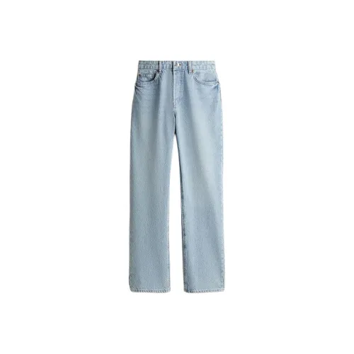 H&M 라이트 데님 블루 여성 청바지