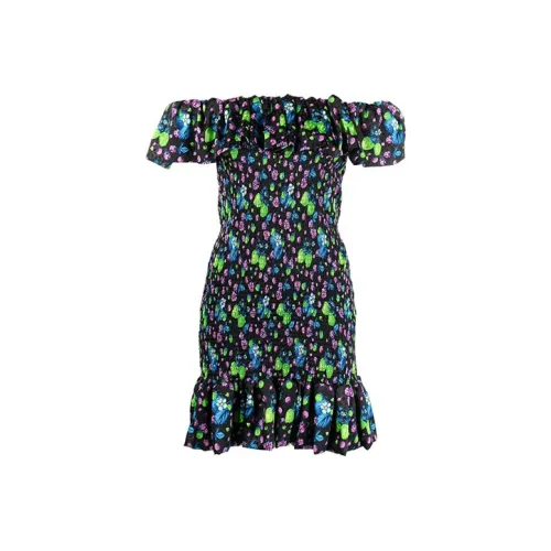 MSGM Amazing Berries Jacquard Mini Dress