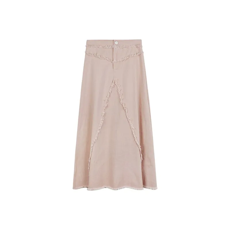 Kong Yili Denim Long Skirts Women's-0