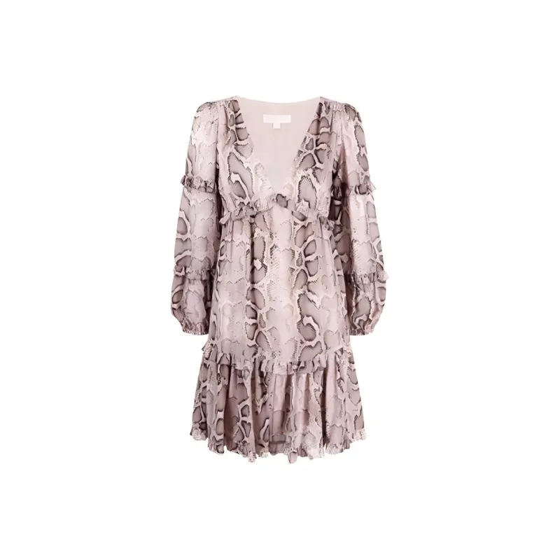 MICHAEL KORS Long Sleeved Dresses Women's Light Umber-0