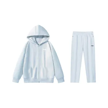 LiNing Sports Life Collection Sweatshirt Set Women's Haze Blue