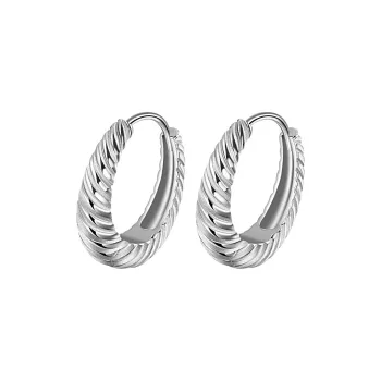 LAOYINJIANG S925 Silver Hoop Earrings, Ear Accessories Women's