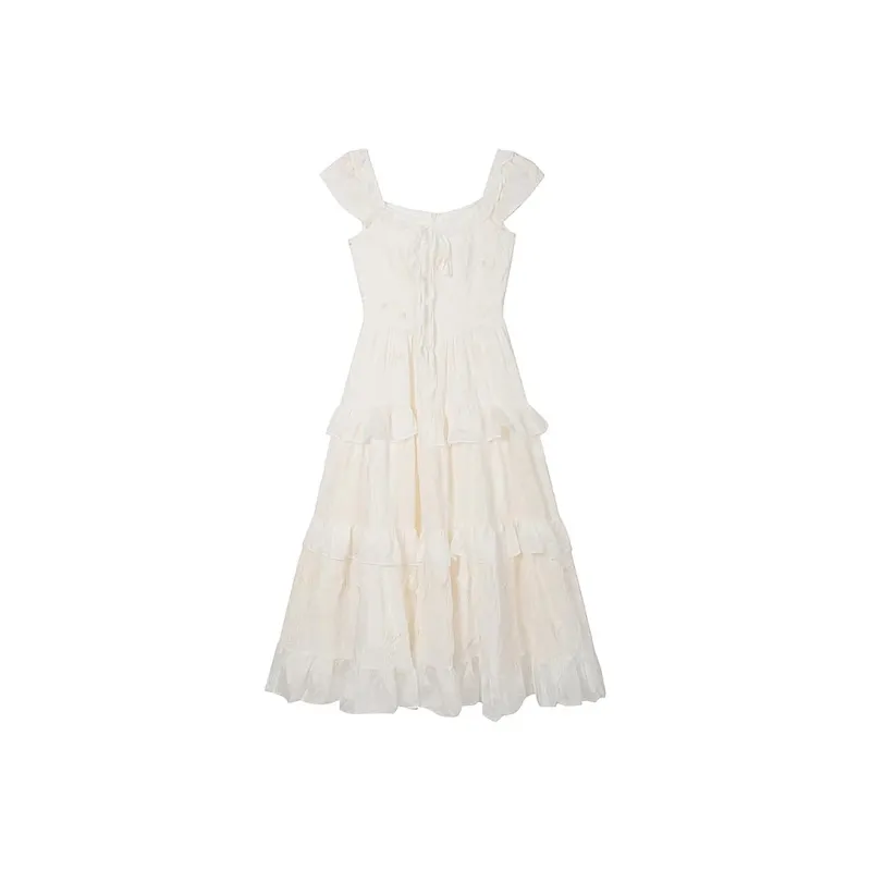 Incolore Short Sleeved Dresses Women's White-0