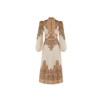 Zimmermann Natura Buttoned Midi Dress
