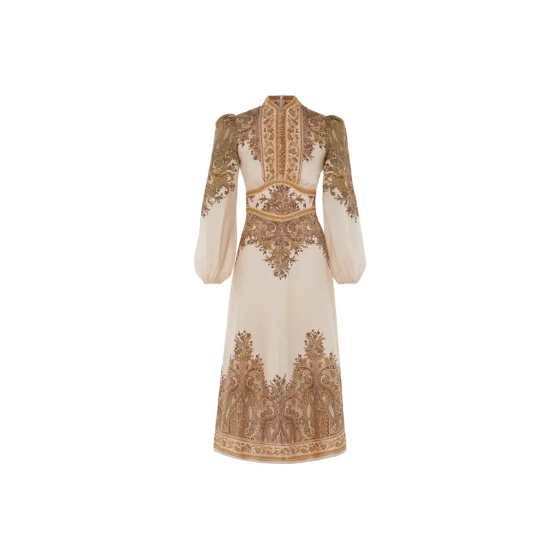 Zimmermann Natura Buttoned Midi Dress-0