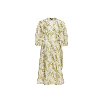 BESIONIA SS23 Short Sleeved Dresses Women's Yellow Pattern