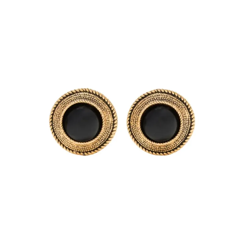 CHANEL Gripoix Clip Earrings-0