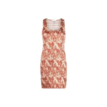 GANNI Sleeveless Dresses Women's Orange