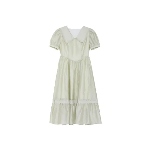 Fstudio Short Sleeved Dresses Women's Green
