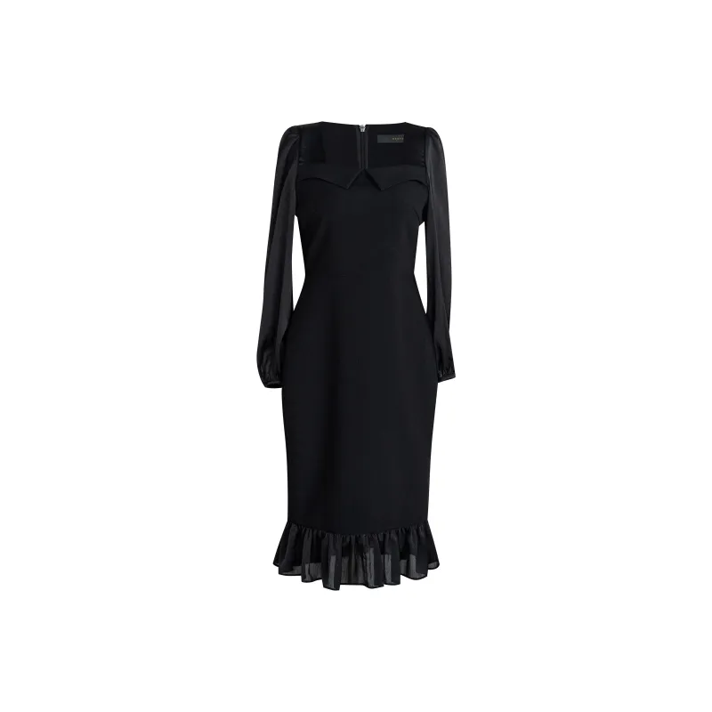 ROEYSHOUSE Long-Sleeved Dresses Women's Black-0