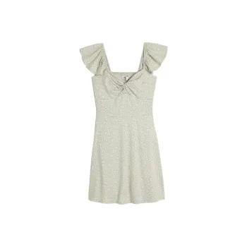 Hollister Short-Sleeved Dresses Women's Green All Over Print