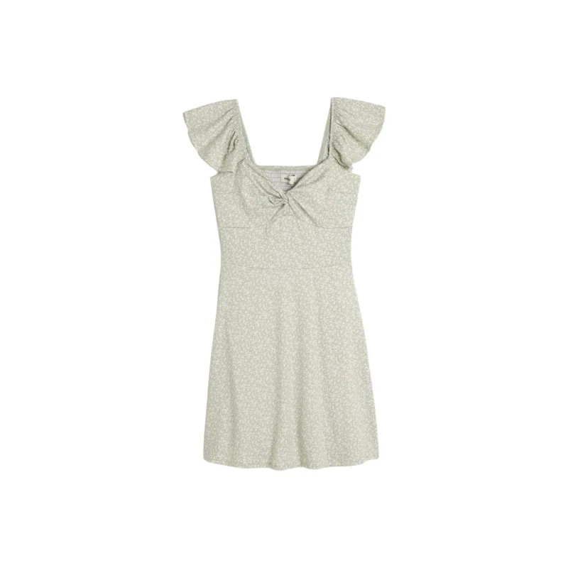 Hollister Short-Sleeved Dresses Women's Green All Over Print-0