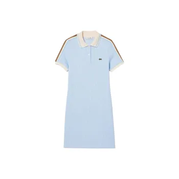 LACOSTE Short-Sleeved Dresses Women's WB5/light Blue