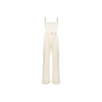 PRADA Belted Waist Sleeveless Tailored Jumpsuit