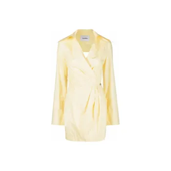 NANUSHKA Open back Mini Wrap Dress