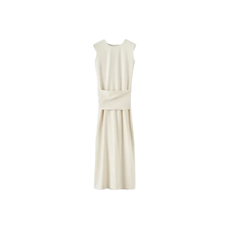 TOTEME Sleeveless Dresses Women's Beige-0
