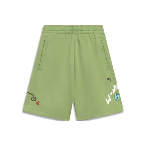 LiNing Sports Lifestyle Collection Sports Fashion Collection Casual Shorts Women's Epil Green