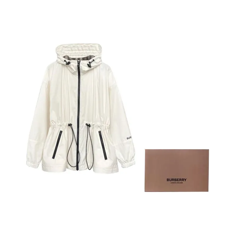 Burberry Jackets & Coats Women's White-6