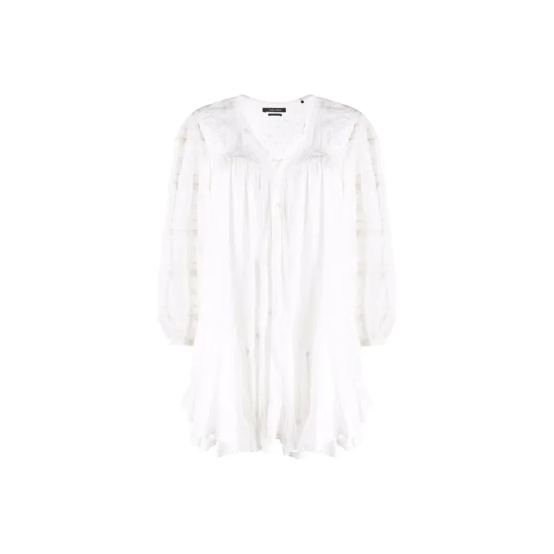 ISABEL MARANT Long-Sleeved Dresses Women's White-0