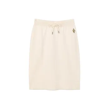 Skechers Knit Long Skirts Women's Egg White Color