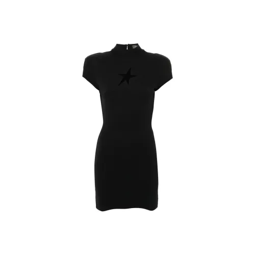 Mugler Star Cut Out Detailed Mini Dress