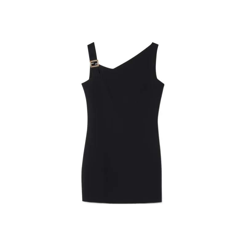 Fendi X VERSACE Sleeveless Dresses Women's Black-0