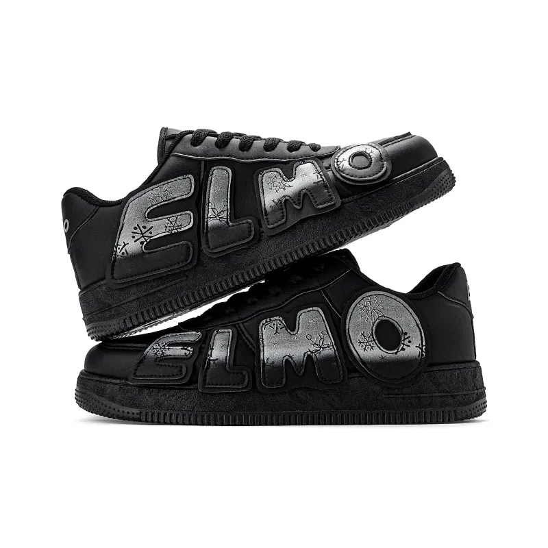 SESAME STREET Warm Cushioning Coverage Wear-Resistant Low-Top Skateboard Shoes Unisex Box-39