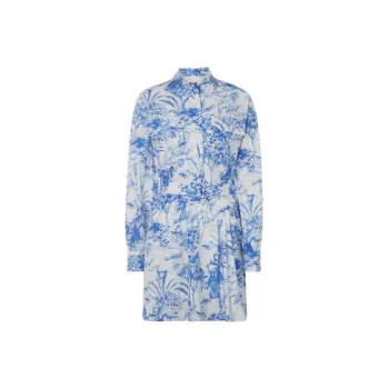 MSGM Long-Sleeved Dresses Women's White Blue
