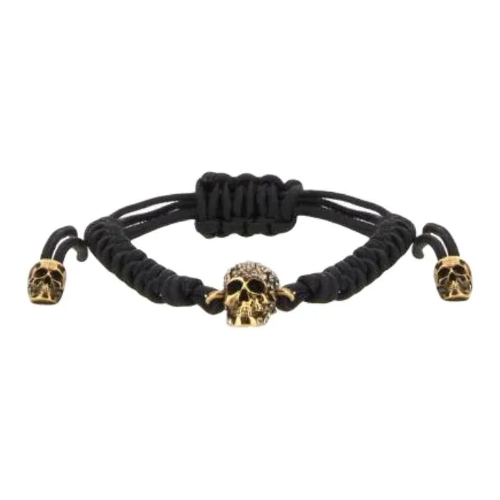Alexander McQueen Metal Bracelets Unisex Black-0