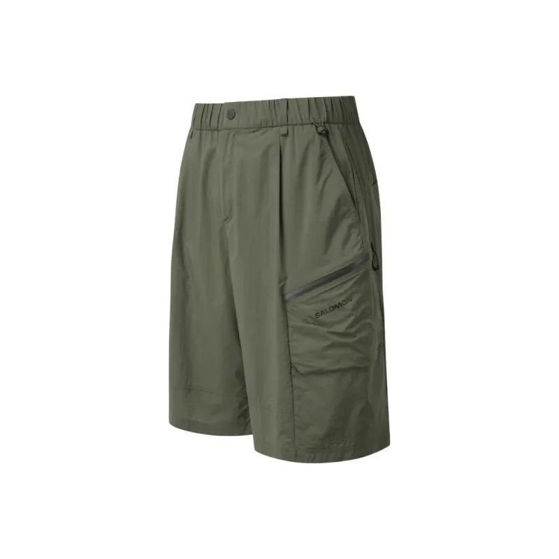SALOMON UNI Soft Peak Casual Shorts Unisex Army Green-2