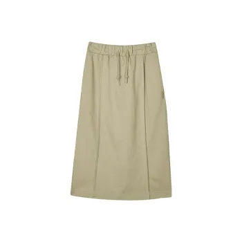 Skechers Knit Long Skirt Women's Beige Brown