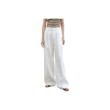 WHITEALLUSION Casual Pants Women's White