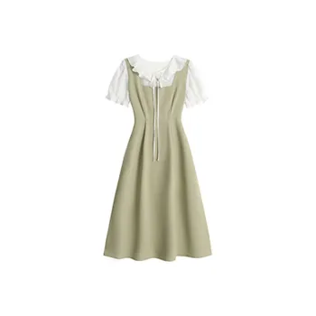 ETSE Short Sleeved Dresses Women's Green