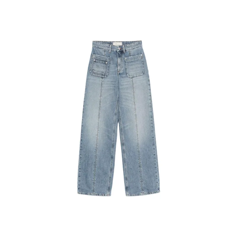 Blumarine Signature Wide Leg Jeans-0