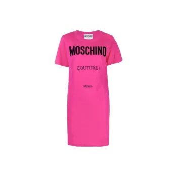 MOSCHINO Logo print T shirt Dress