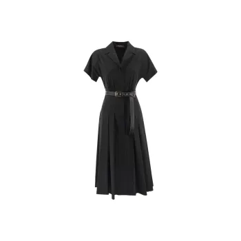 MaxMara Studio Short Sleeved Dress Women's Black