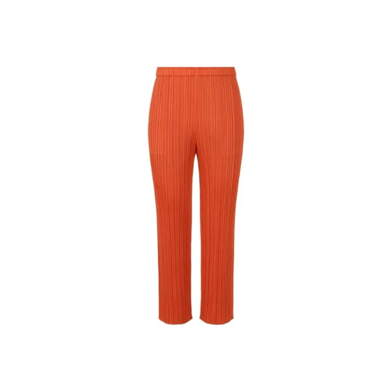 PLEATS PLEASE ISSEY MIYAKE Casual Pants Women's Orange-0