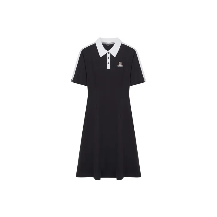 Teenie Weenie Short Sleeved Dress Women's Black-0