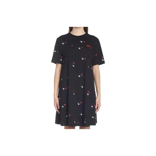 Alexander McQueen Short-Sleeved Dresses Women's Black