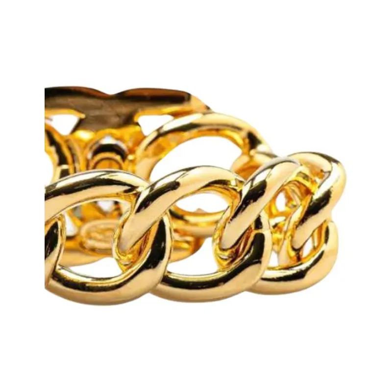 CHANEL 1996 Plated Cc Turn Lock Bracelet Costume Bracelet-2
