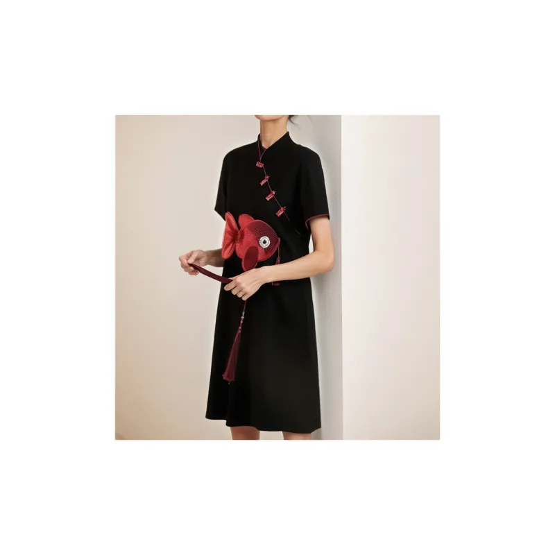 Mapping Short Sleeved Dresses Women's Image Color-2