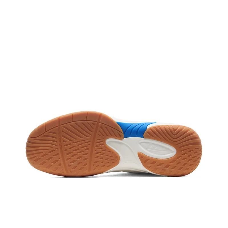 Warrior Wear resistant, Lightweight, Breathable, And Non slip. Low Top Badminton Shoes Men's White Blue-4