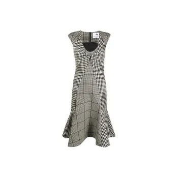 Marine Serre Sleeveless Dresses Women's Gray
