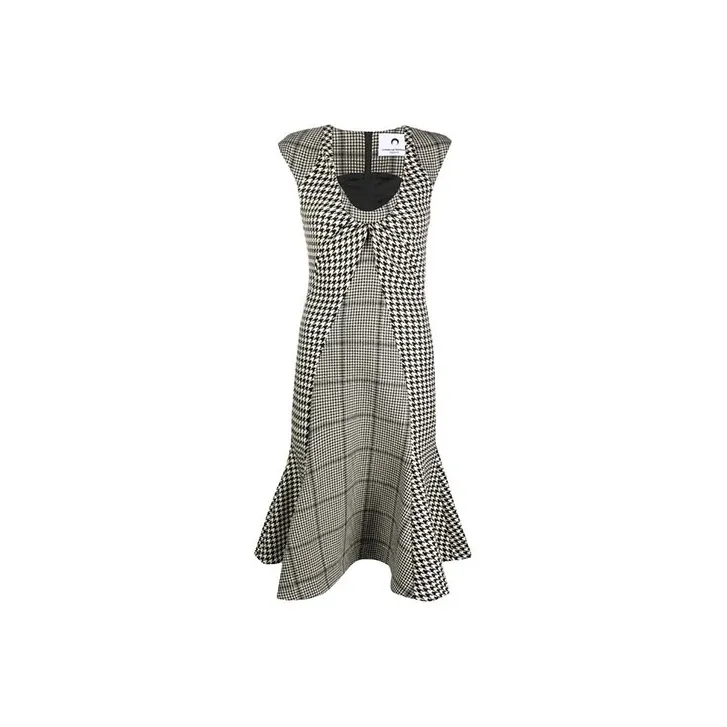 Marine Serre Sleeveless Dresses Women's Gray-0