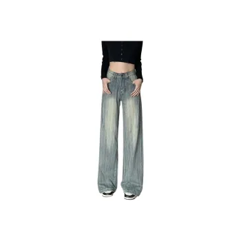 Concubine Zhu Jeans Women's Stripe Blue