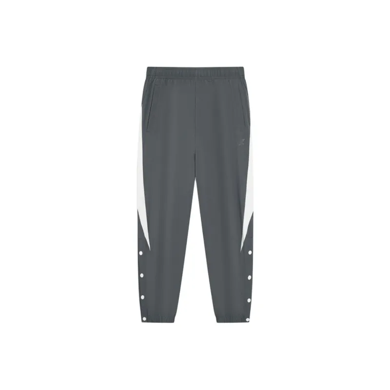 XTEP Basketball Collection Casual Pants Men's Siltstone Gray/Moonlit White-0